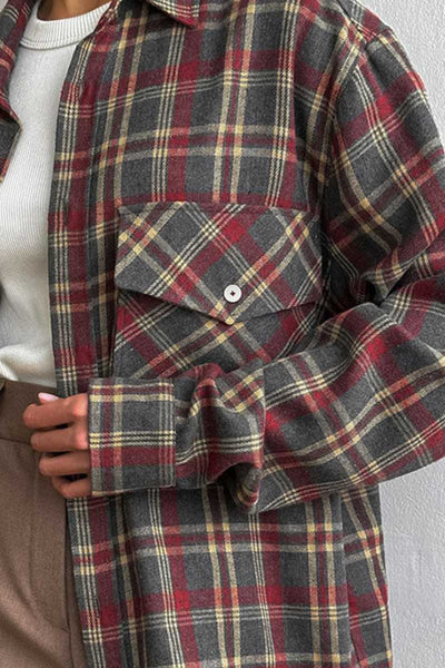 Vintage Loose Casual Plaid Shirt