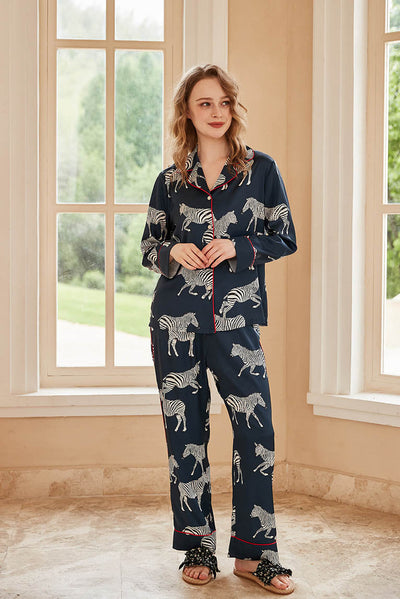Zebra Print Pajama Set