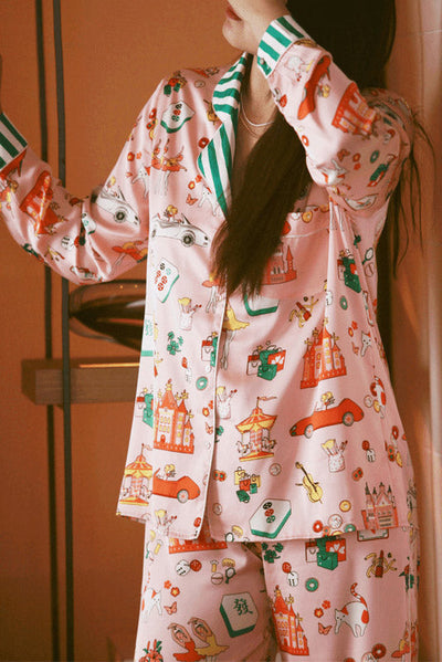Luxury Mahjong Queen Pajama Set
