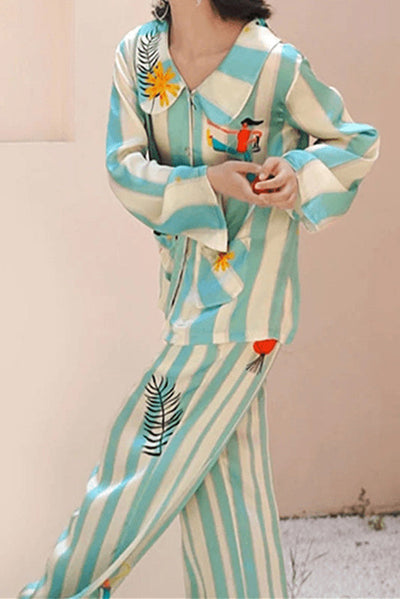 Forest Walk Long Pajama Set