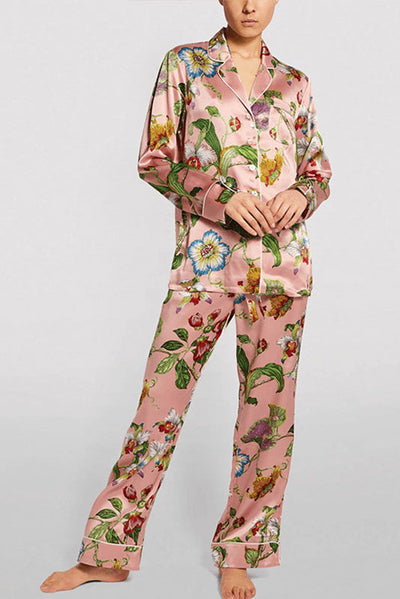 Secret Garden Print Pajama Set